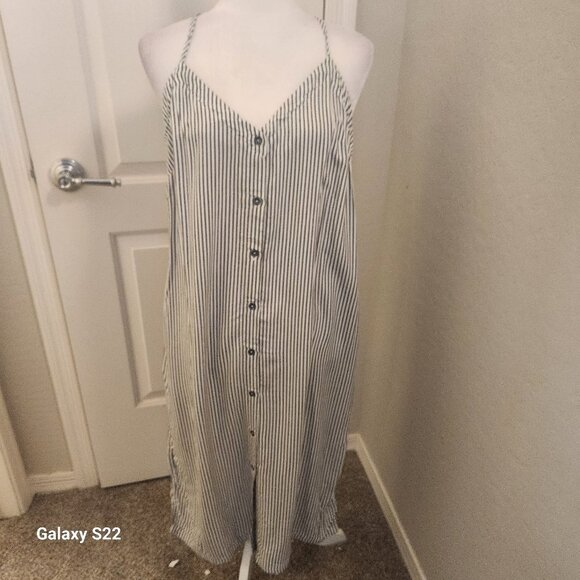 7 For All Mankind Striped Gray Dress - Picture 2 of 12